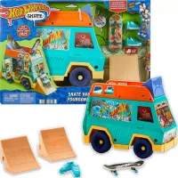 Hot Wheels Skate Tony Hawk SKATE VAN RAMPA Z DESKOROLKĄ JGG91 SKATE PARK