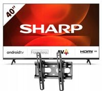 Telewizor Sharp BEZRAMKOWY 40FH2EA 40" Full HD Android TV+DEDYKOWANY UCHWYT