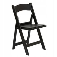 KRZESŁO SKŁADANE ROZKŁADANE OGRODOWE CATERINGOWE BANKIETOWE WESELNE CZARNE