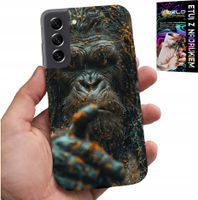 ETUI DO SAMSUNG GALAXY S22 PLUS - MAŁPA, MAŁPKA, GORYL, ZWIERZĘTA + SZKŁO