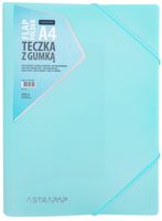 teczka z gumką a4 pastel line astra niebieska
