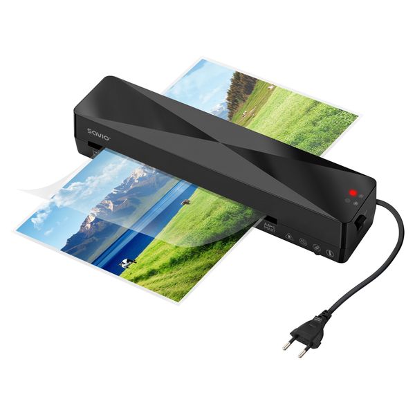 Laminator SAVIO LR-01/B A4 czarny zdjęcie 2