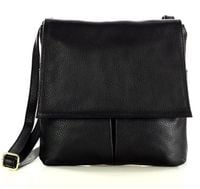 Listonoszka damska skórzana - MARCO MAZZINI czarna