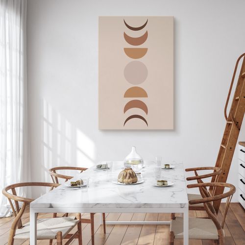 Obraz Na Płótnie Do Salonu Słońce Księżyc Abstrakcja Styl Boho 40cm x 60cm na Arena.pl