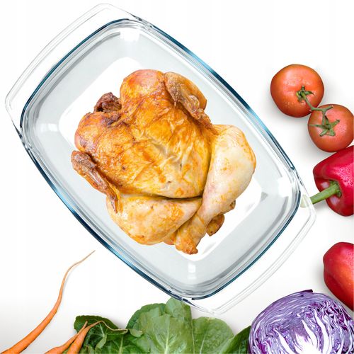 NACZYNIE ŻAROODPORNE Z POKRYWĄ SZKLANE 7 L na Arena.pl