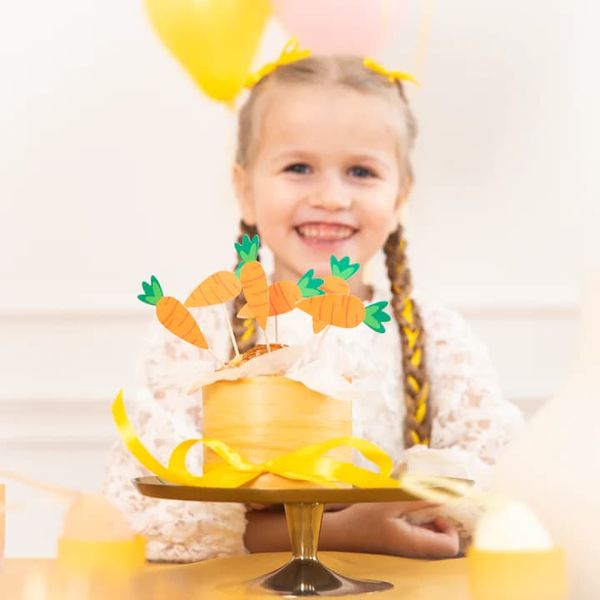 Toppery na tort Marchewki, 6 szt. zdjęcie 3