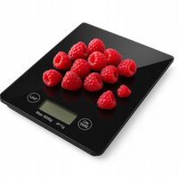 WAGA KUCHENNA CZARNA DOKŁADNA DO 5 KG / 1G ELEKTRONICZNA PŁASKA