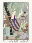 Plakat 30x40cm La Belle Indolente, Barbier Vintage do Salonu