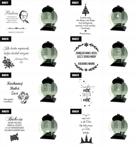 ZNICZ SZKLANY grawer KOCHANEJ MAMIE PAMIĘTAMY na Arena.pl