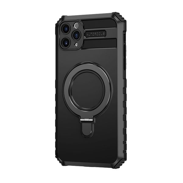 Tel Protect Armor Magsafe Metal Ring Case do Iphone 11 Pro czarny zdjęcie 1