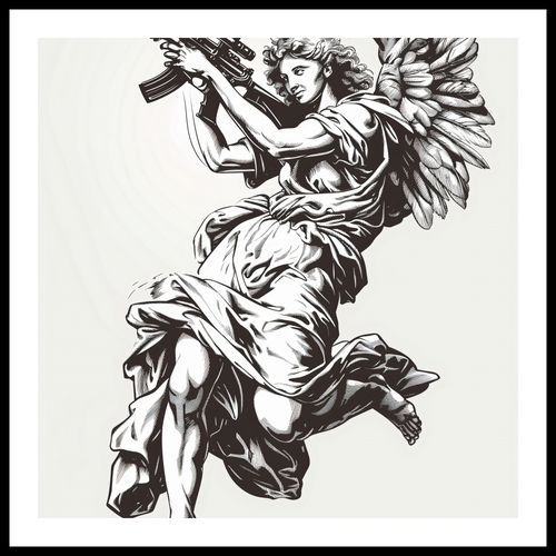 Plakat 50x50cm Anioł Wojny na Arena.pl