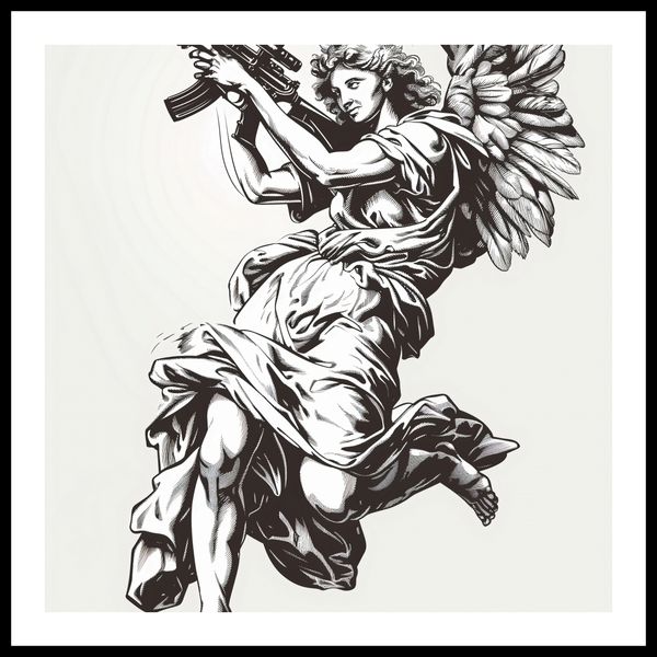 Plakat 50x50cm Anioł Wojny zdjęcie 3