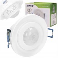 CZUJNIK RUCHU SUFITOWY PODTYNKOWY SENSOR PIR LED REGULACJA CZUJKA 800W 360°