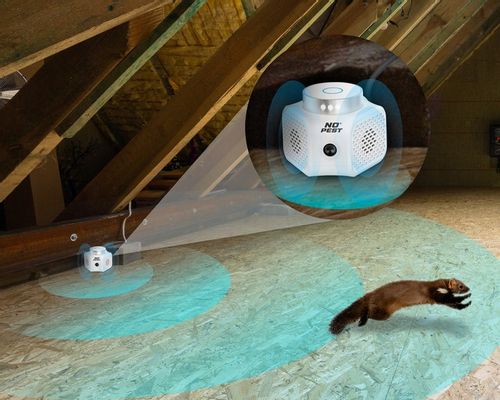 ULTRADŹWIĘKOWY ODSTRASZACZ KUN SZCZURÓW MYSZY GRYZONI NO PEST QUATTRO PRO na Arena.pl