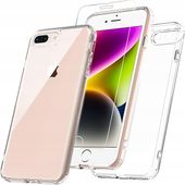 ETUI NA TELEFON IPHONE 8 PLUS + SZKŁO OCHRONNE TRANSPARENTNE BESINPO