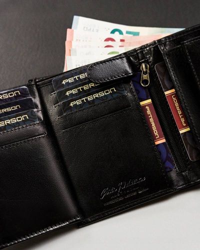 klasyczny portfel męski bez zapięcia zewnętrznego - peterson na Arena.pl