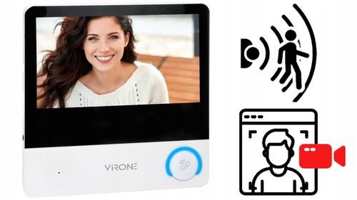 WIDEODOMOFON VIDEO DOMOFON FULL HD 7" CZYTNIK BRELOK MENU PL FURTKA + BRAMA na Arena.pl