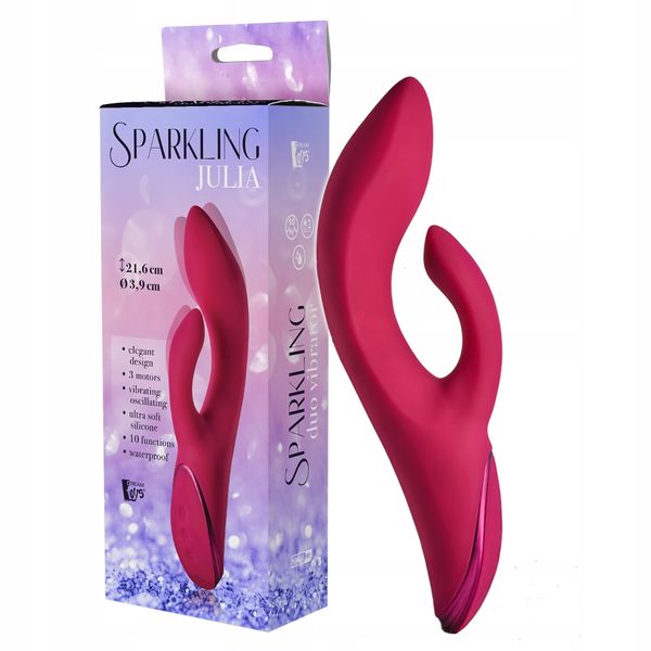 Wibrator podwójny króliczek. Silikonowy. zdjęcie 1