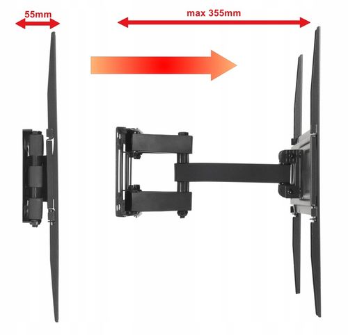 Uniwersalny Uchwyt do Telewizora 25-70 cali Wieszak TV Obrotowy na Arena.pl