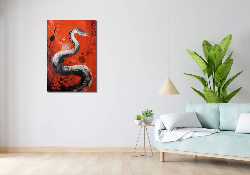 Obraz 60x90cm Smoczy Oddech Węża zdjęcie 2