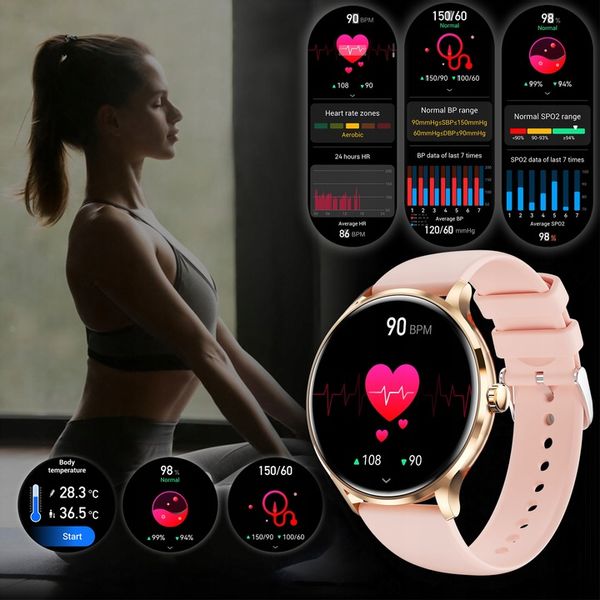 SMARTWATCH DAMSKI Z FUNKCJA ROZMOWY SPORT PULS POMIARY MENU PL SMART WATCH zdjęcie 16
