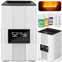 Nawilżacz powietrza AUTOMATYCZNY AROMATERAPIA 5w1 LCD +3 OLEJKI FILTR PILOT