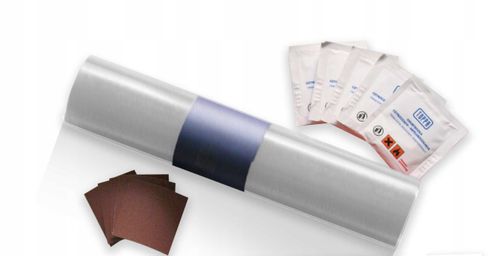 Zestaw Naprawczy Do Łatania Plandek 220x32cm SREBRNY na Arena.pl