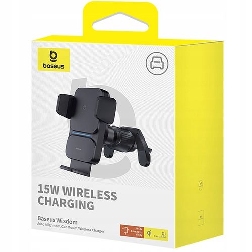 Stabilny uchwyt z ładowaniem indukcyjnym Baseus USB-C na telefon do auta na Arena.pl