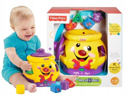 FISHER PRICE GARNUSZEK NA KLOCUSZEK SORTER zabawka interaktywna +6 m-cy na Arena.pl