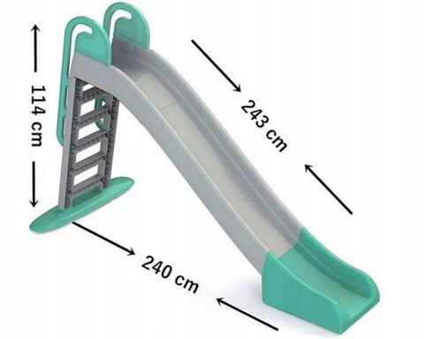 zjeżdżalnia plastikowa Doloni Max - zielono/czerwona na Arena.pl