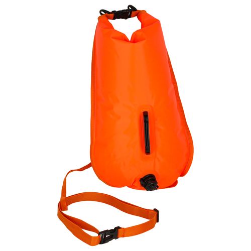 Bojka do Pływania Dmuchana Asekuracyjna Boja 2w1 Kieszeń z Gwizdkiem 28L na Arena.pl