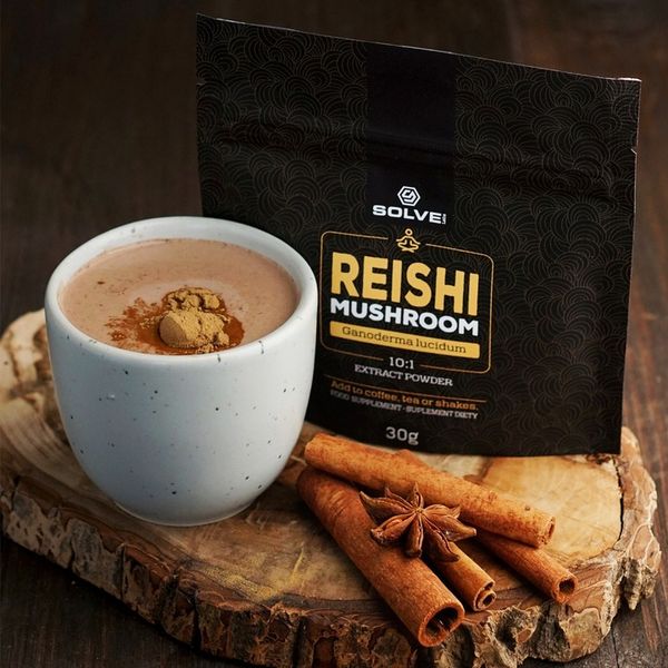 Reishi Ganoderma lucidum 30G SOLVE LABS Ekstrakt zdjęcie 4