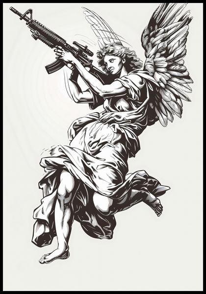 Plakat 68x98cm Anioł Wojny zdjęcie 2