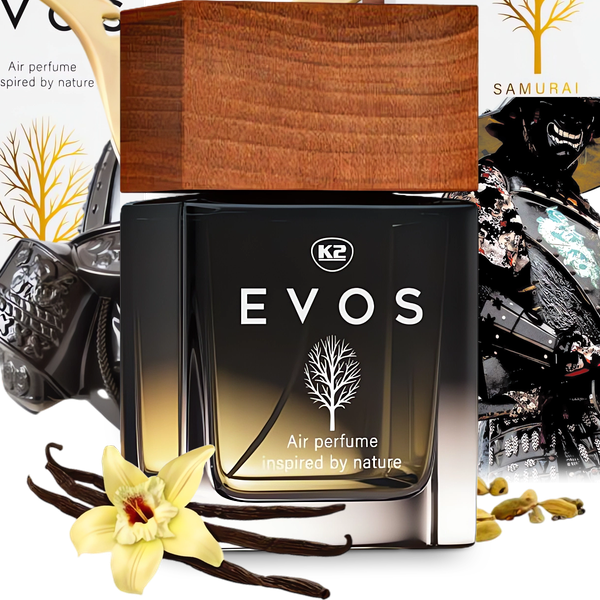 K2 EVOS SAMURAI FLAKON 50ML PERFUMY DO SAMOCHODU AUTA ZAPACH ATOMIZER zdjęcie 1