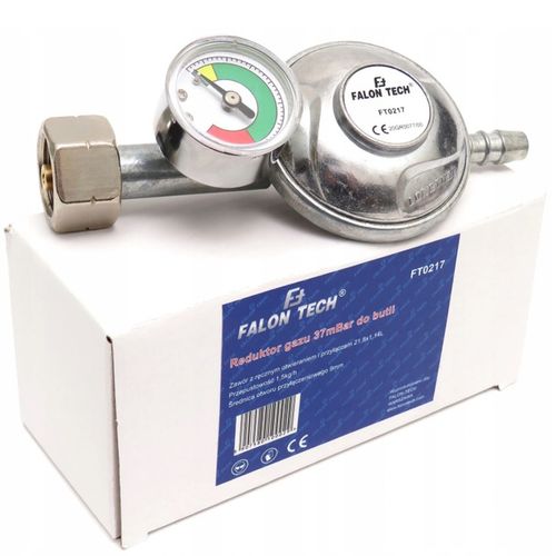 WĄŻ DO GAZU 2M REDUKTOR GAZOWY DO BUTLI Z MANOMETREM 11KG OPASKI USZCZELKI na Arena.pl