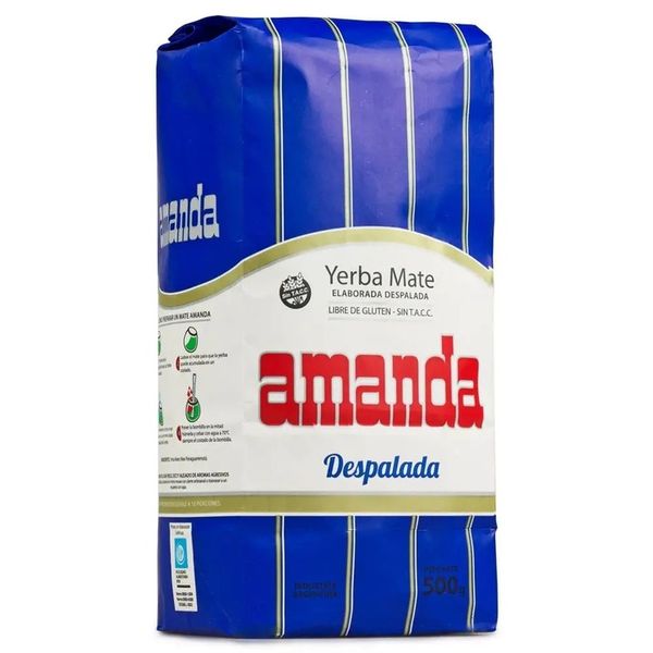 YERBA MATE AMANDA 2 x 500g 1kg DESPALADA SIN PALO MOCNA zdjęcie 2