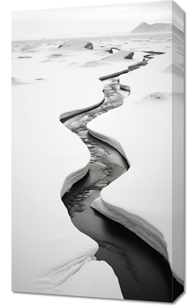 Obraz 40x70cm Szczeliny Mrozu zdjęcie 1