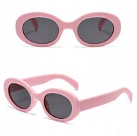Dziecięce Okulary przeciwsłoneczne owalne dla DZIEWCZYNKI dzieci + ETUI