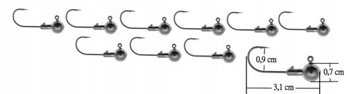 Zestaw spinning 25 przynęt 10 x główka JIG PUDEŁKO na Arena.pl