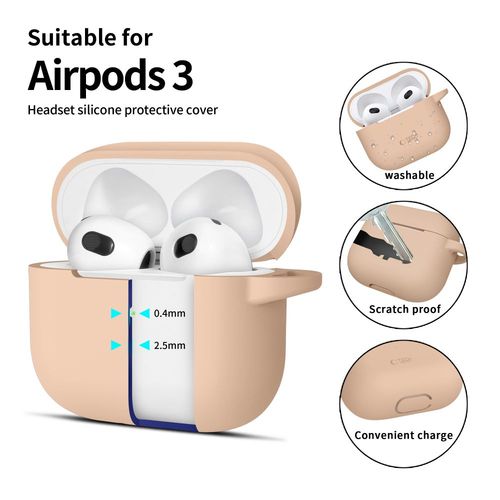 tech-protect silicone hook apple airpods 3 caffe latte na Arena.pl