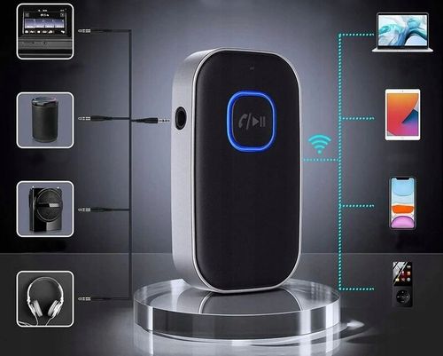 ADAPTER TRANSMITER BLUETOOTH 5.0 AUX MINI-JACK 3.5 na Arena.pl