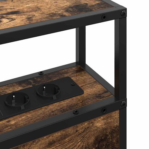 Zagłówek do przechowywania z półką Wędzony dąb 100 cm na Arena.pl