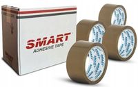 TAŚMA PAKOWA 48/66 66y KLEJĄCA BRĄZOWA BRĄZ 36 sztuk 36SZT 48x66 SMART