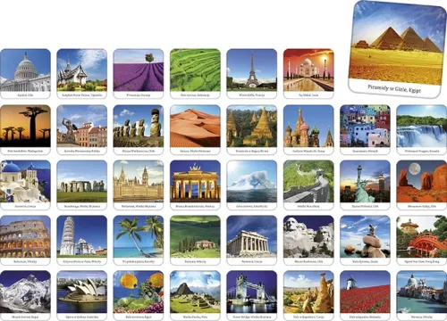 Gra planszowa ODKRYJ ŚWIAT MEMORY Adamigo + ołówek na Arena.pl