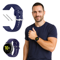 Pasek do Huawei Watch GT2 GT3 42mm Pro 43mm opaska silikon granatowy 20mm