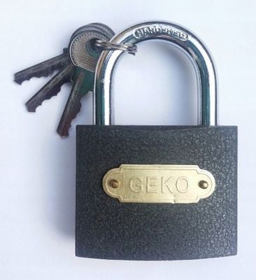 kłódka szara 63 mm geko (60/6) na Arena.pl
