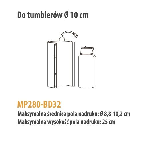 Grzałka do tumblerów Ø 10 cm do prasy Pro Max zdjęcie 2