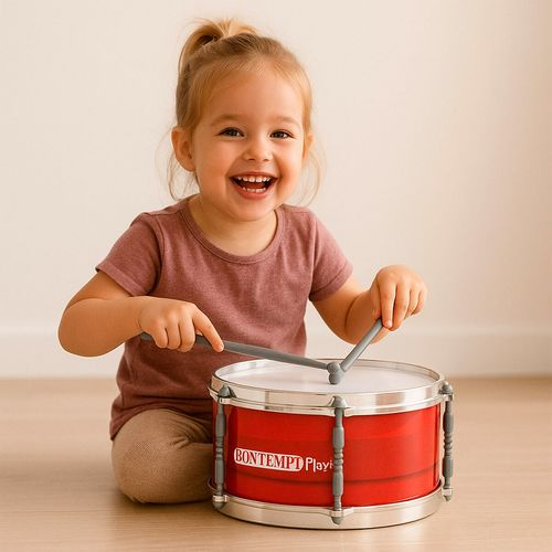 Bęben Bontempi Plastikowy 31 x 15 x 31 cm Czerwony (4 Sztuk) na Arena.pl