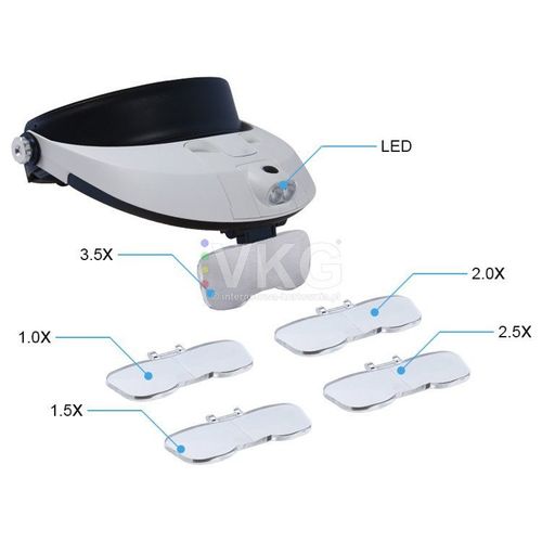 LUPA NAGŁOWNA Z 2X LED PECYZYJNA SZKŁA W ZESTAWIE ZWY na Arena.pl