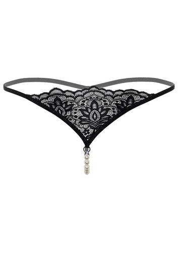 Czarne Seksowne Stringi z Koralikami Pearl Beaded G-string Daring L/XL na Arena.pl